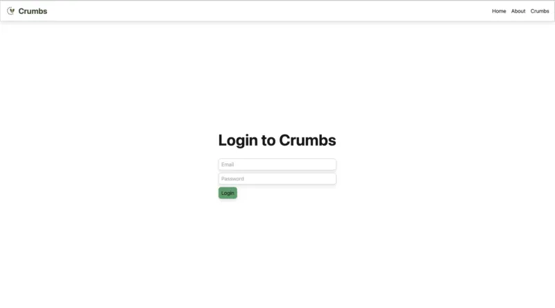 Example Login Screenshot